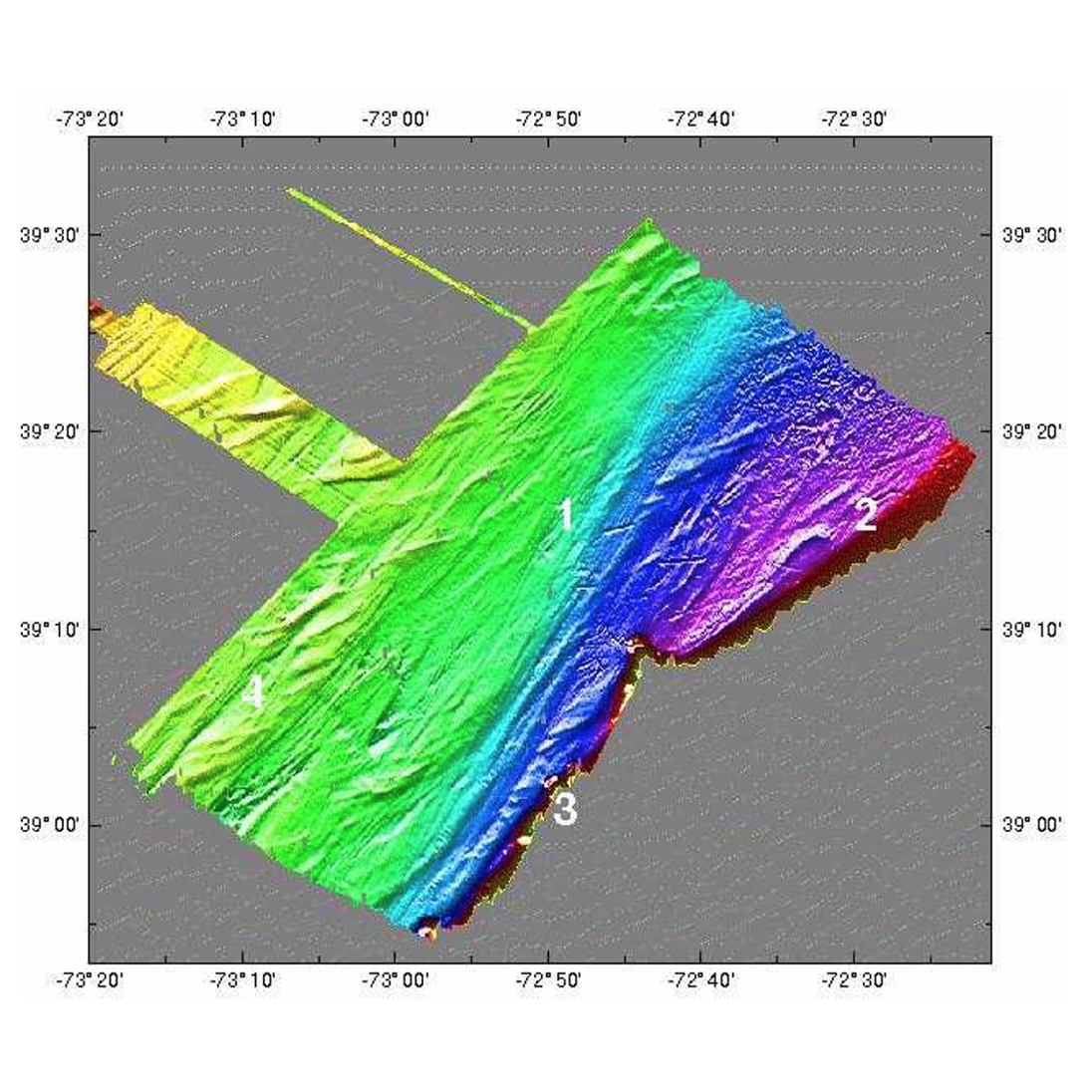 Multibeam swath mapping