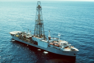 JOIDES Resolution ocean drilling ship